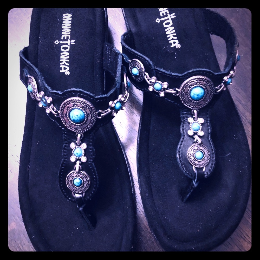Minnetonka Boca leather Sandal